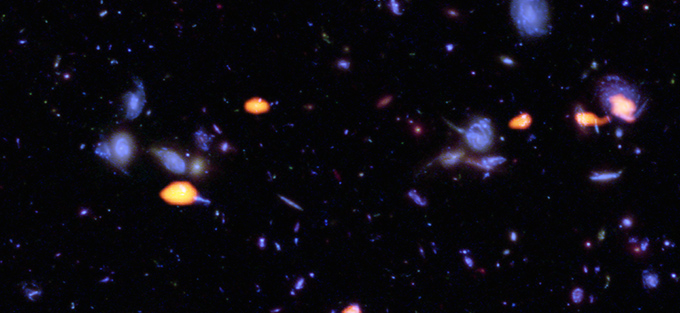 ALMA encuentra galaxia “embarazada” en Universo distante 