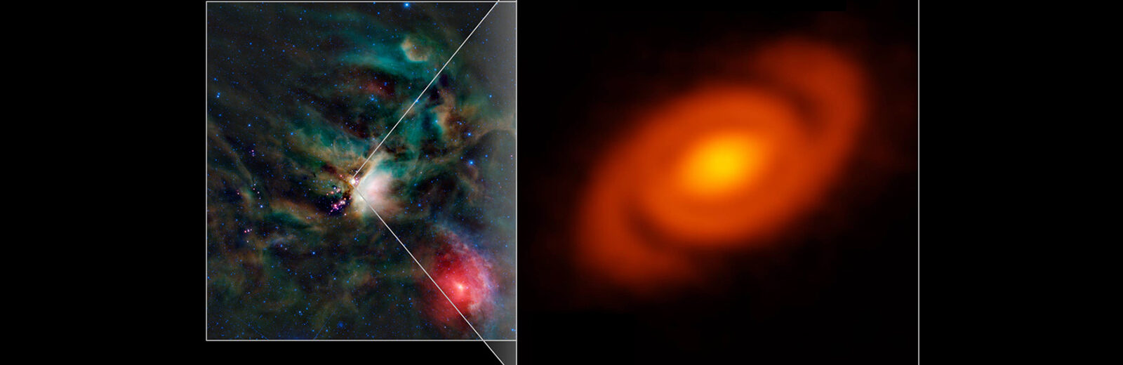 Planet-forming disk has lawn-sprinkler-like spiral arms 