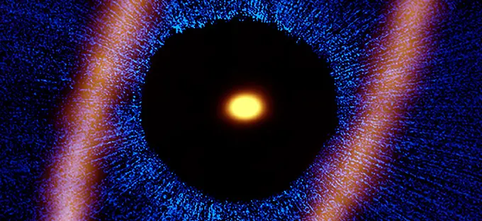 ALMA sees rubble ring from planet-forming process 