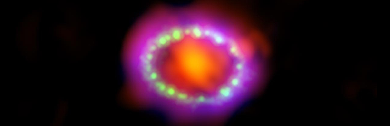 Peering into the heart of a supernova, ALMA maps a huge cloud of dust 