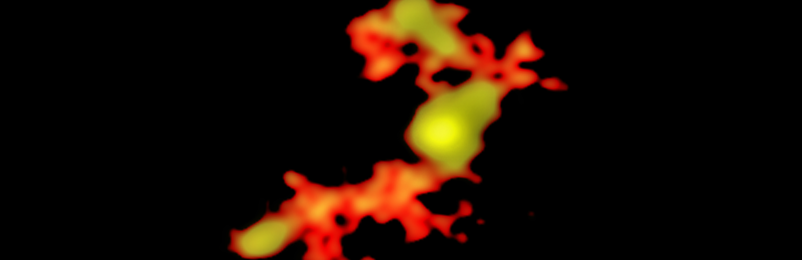 ALMA發現遙遠的熱狗星系有同類相食