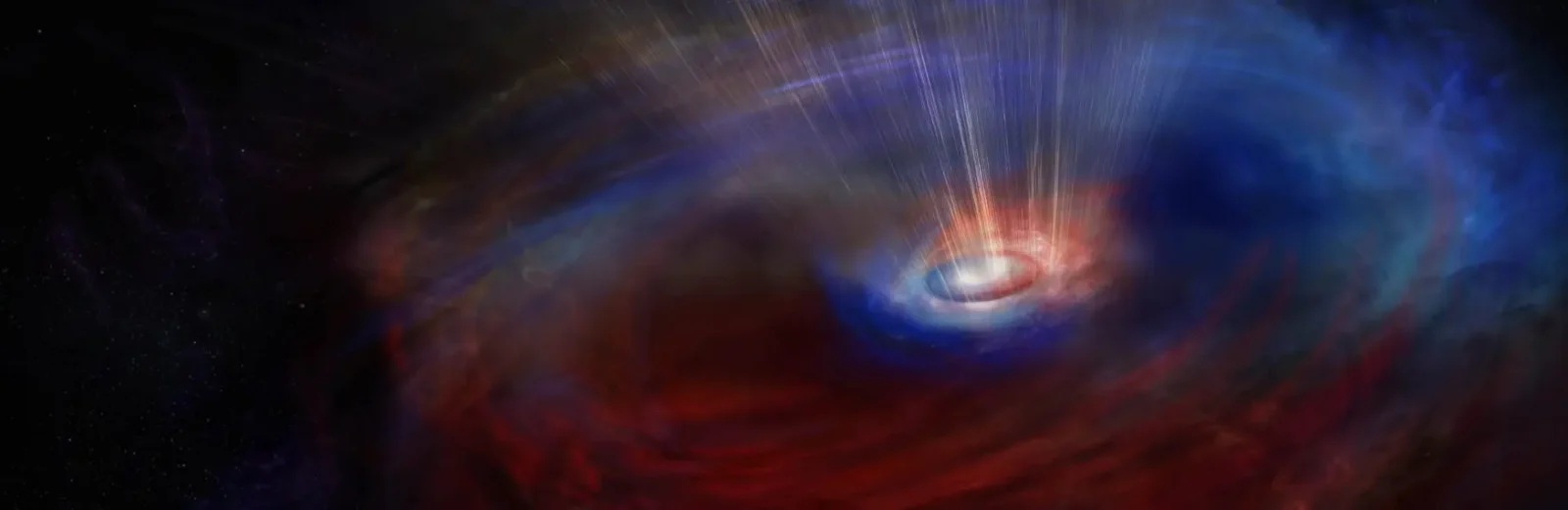 ALMA sees two-way traffic around a black hole