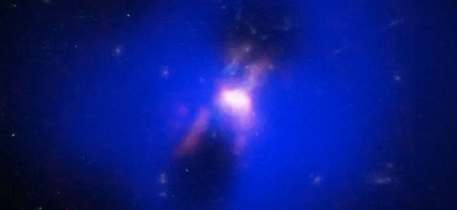 Agujero negro de galaxia remota funciona como termostato cósmico