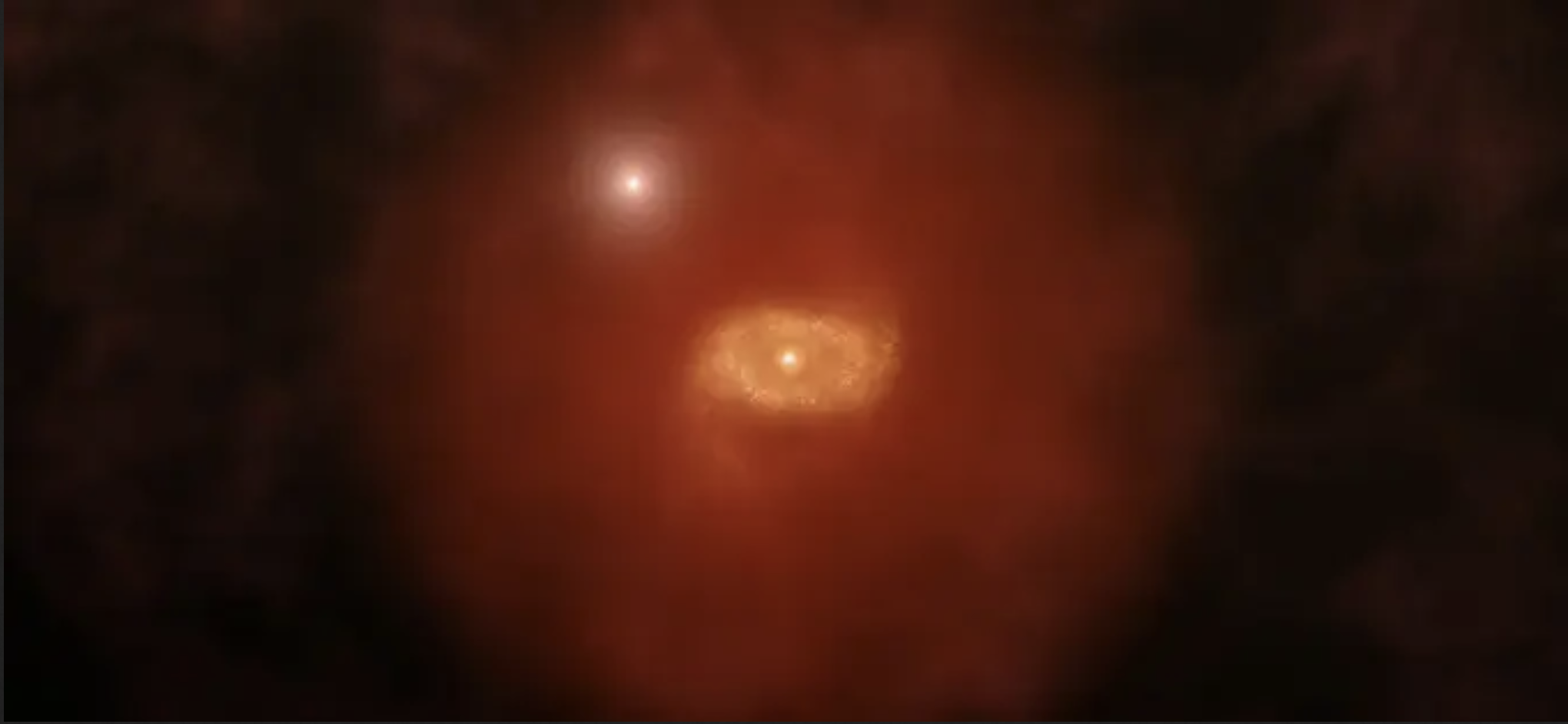 Jóvenes galaxias están envueltas en enormes “atmósferas”