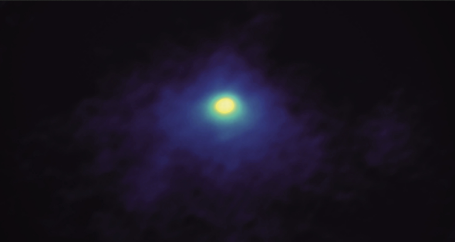 ALMA mapea moléculas orgánicas en la “coma” de cometa Wirtanen