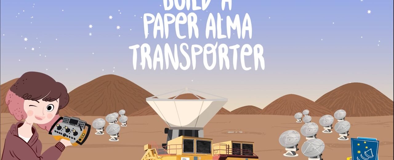 Build a paper model of an ALMA antenna transporter