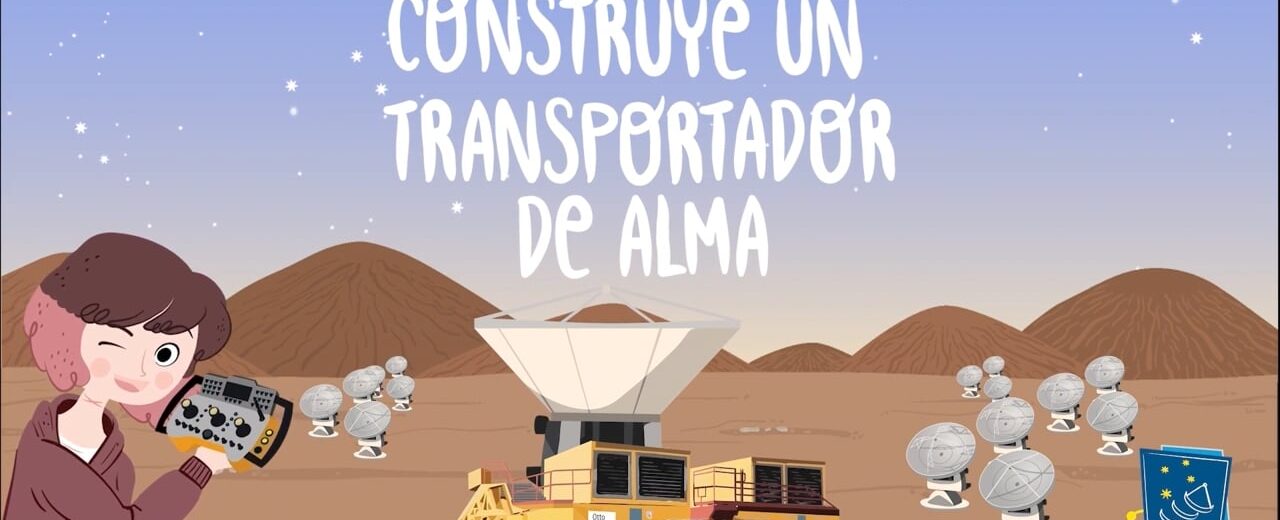 Construye un modelo de papel de un transportador de antenas de ALMA