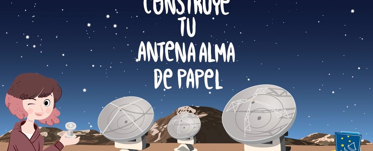 Construye un modelo de papel de una antena de ALMA