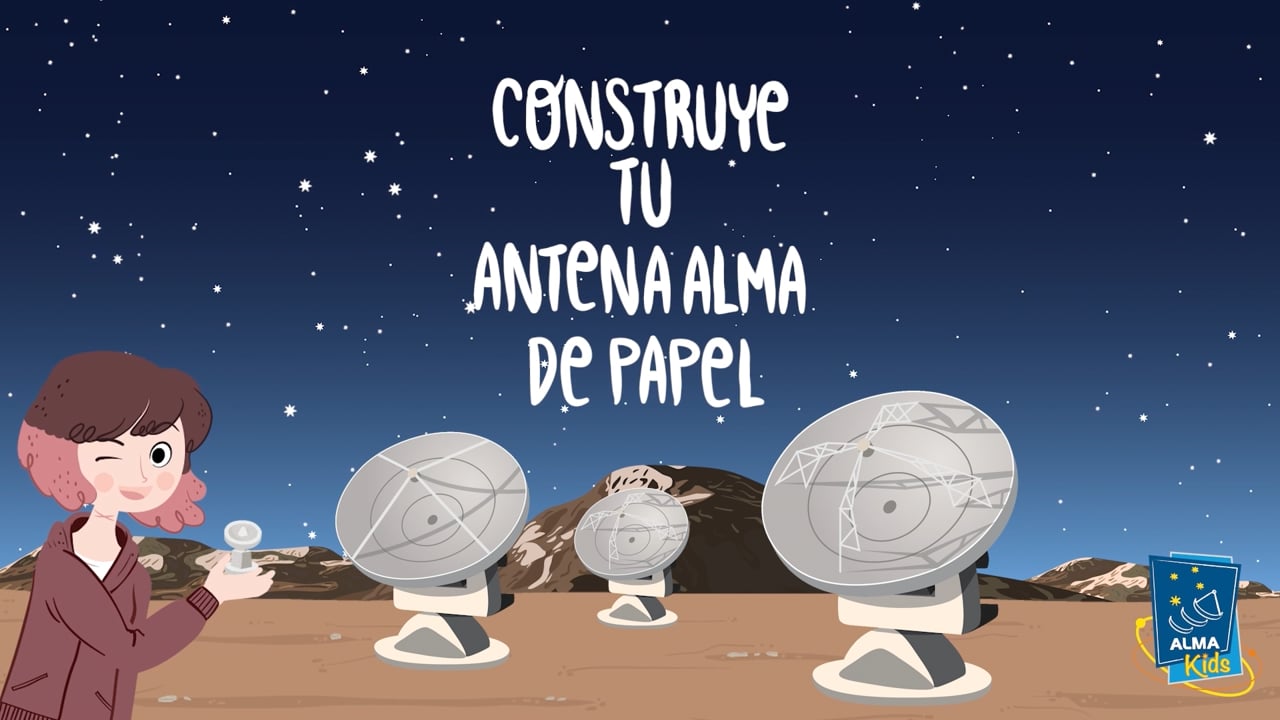 Construye un modelo de papel de una antena de ALMA