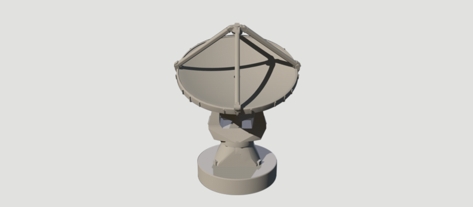 Modelo 3D de una antena de ALMA imprimible