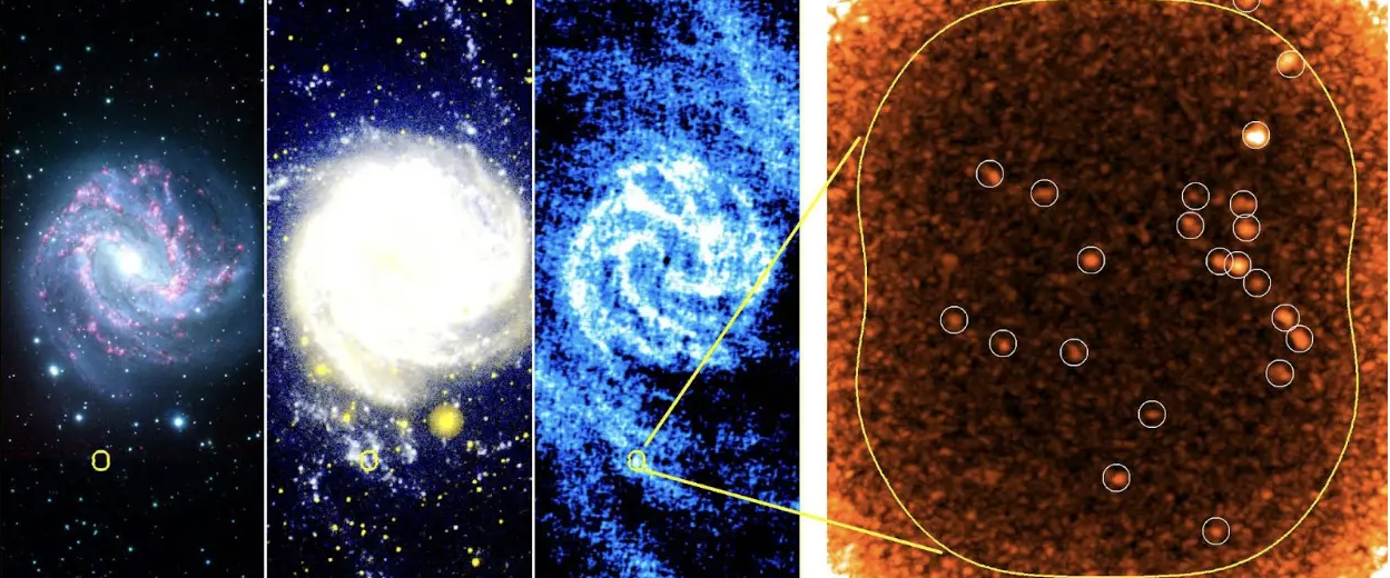 Detectan actividad misteriosa en la galaxia M83