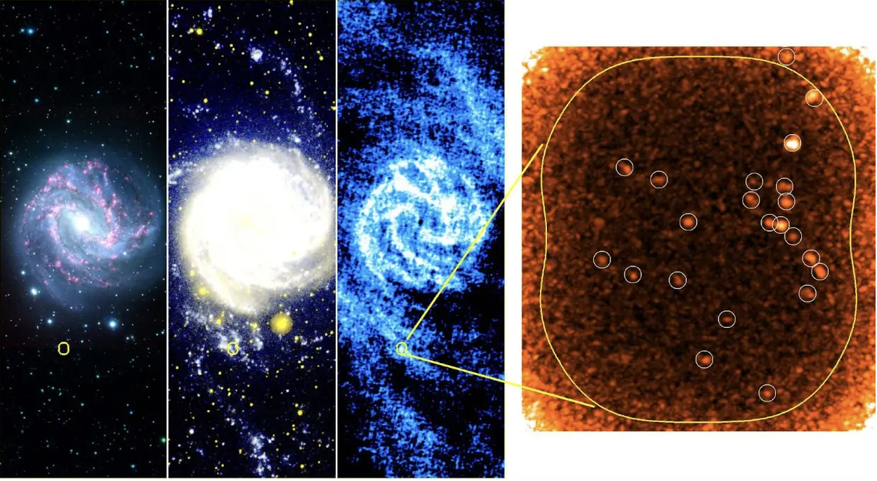 Detectan actividad misteriosa en la galaxia M83